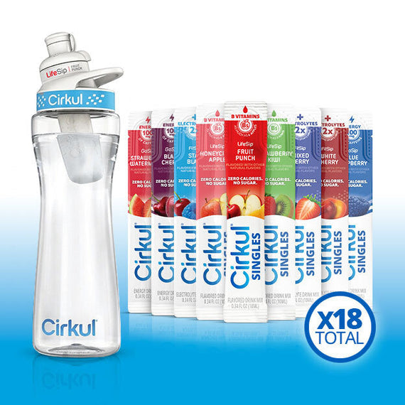 22oz. Plastic Bottle & LifeSip® Fruit Punch O5