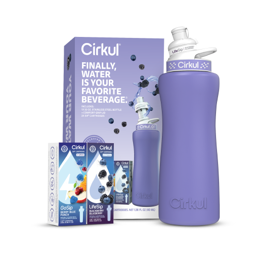 32oz. Matte Periwinkle Stainless Steel Bottle Starter Kit F3
